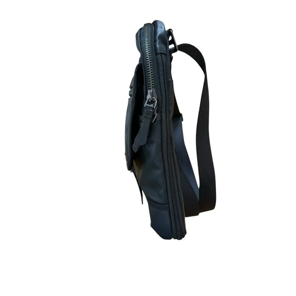 Tumi Alpha Bravo Black Ballistic Nylon Crossbody Messenger Bag‎ WF Monogram